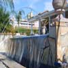 Vanishing edge pool, Natural quartz stone